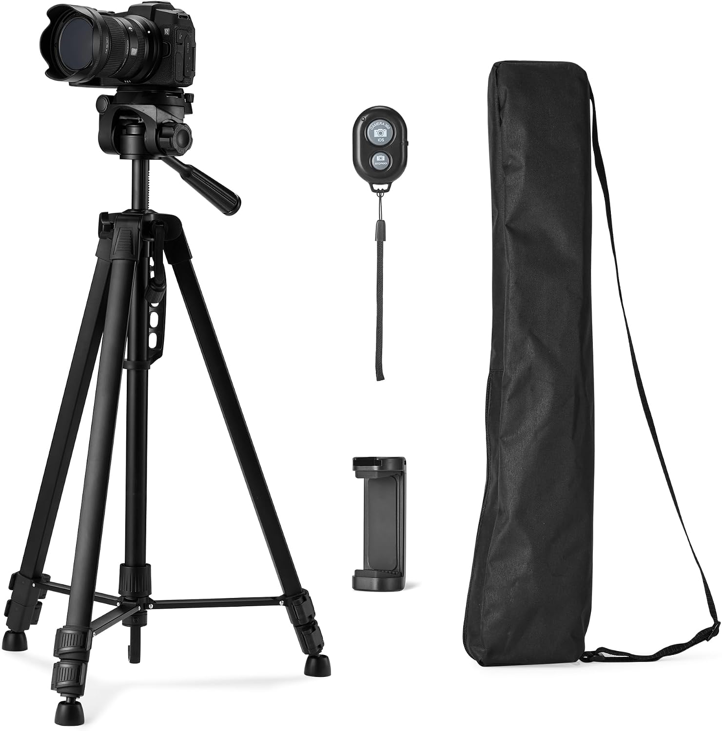 Lightweight 50-inch Tripod Stand with Quick-Release Plate, Aluminum - Image 11