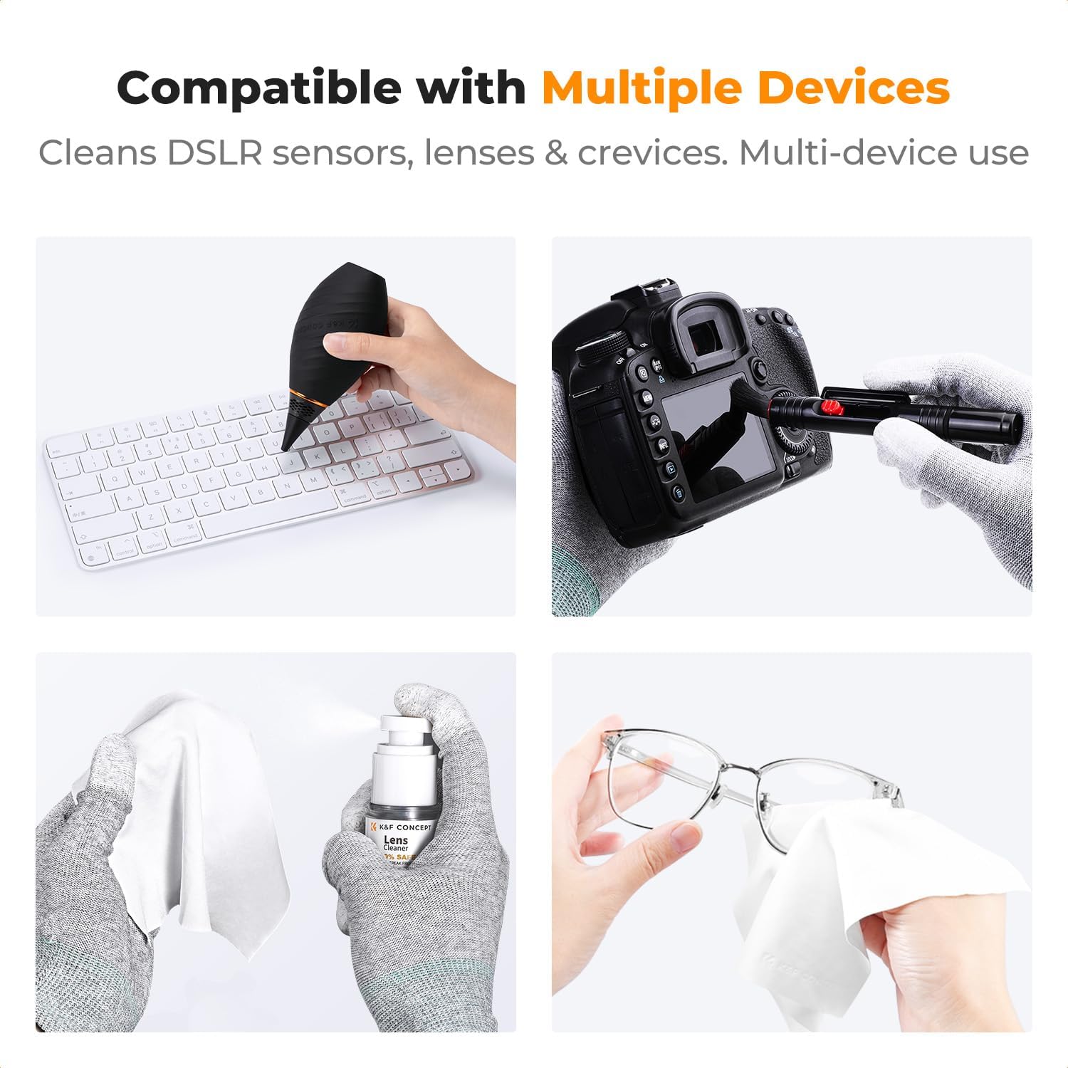 Camera and Lens Cleaning Kit with Air Blower and Wipes - Image 8
