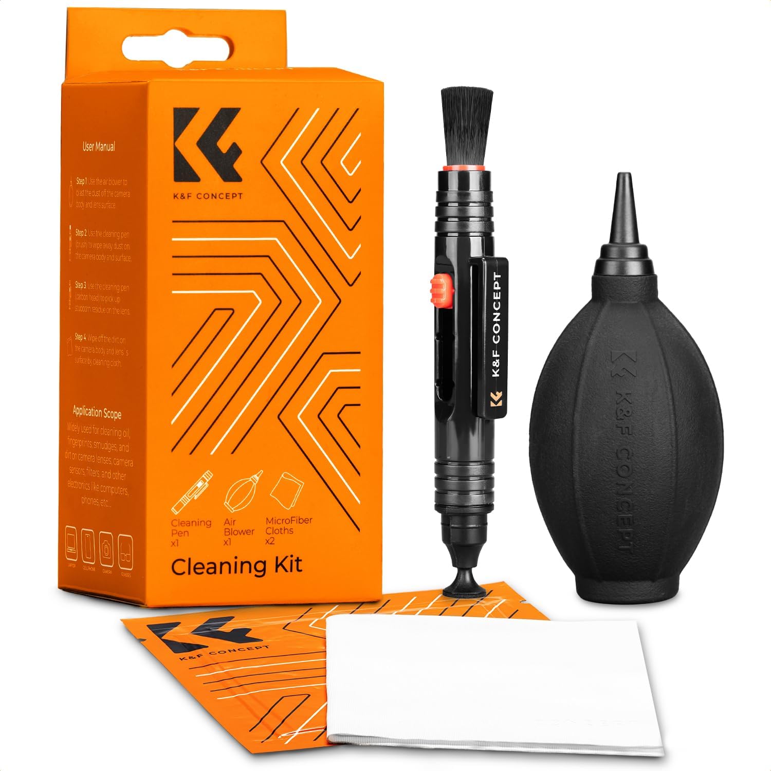 Camera Lens and Sensor Cleaning Kit with Blower and Pen