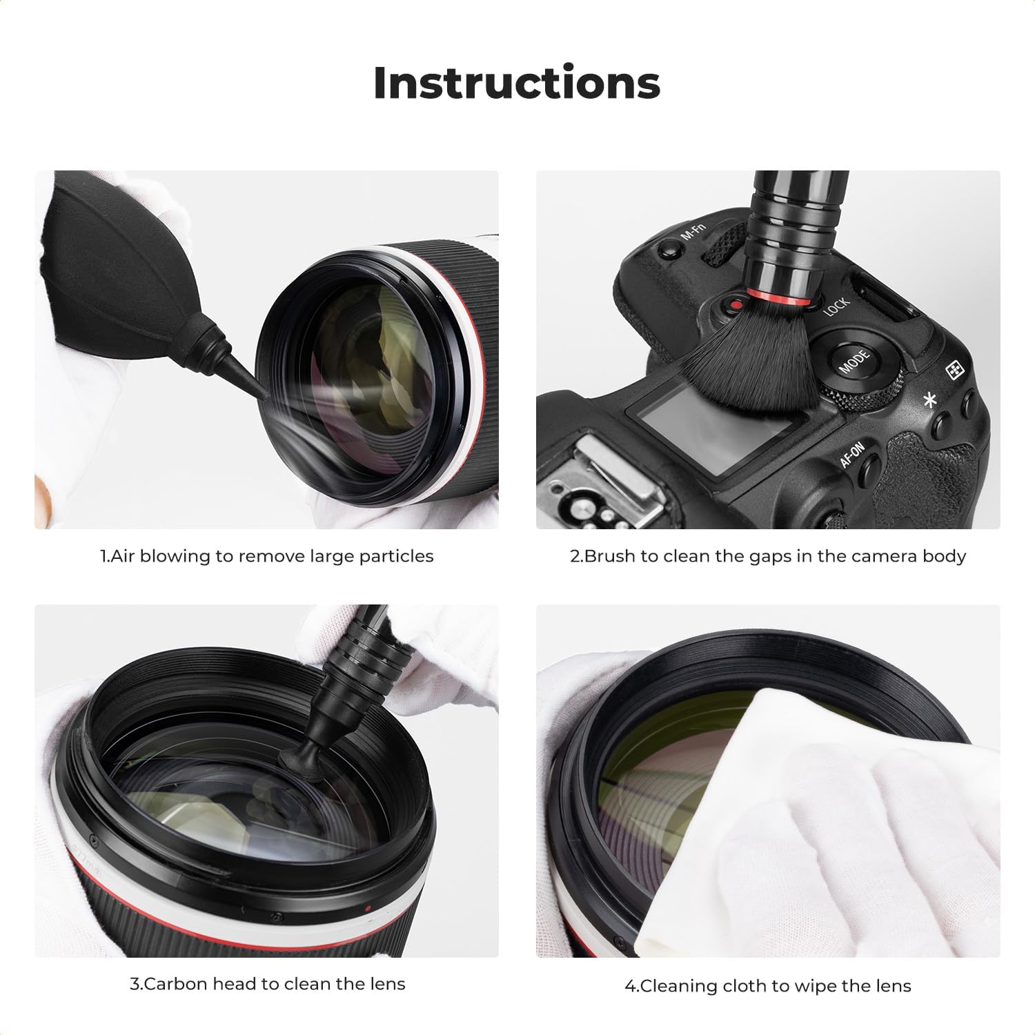 Camera Lens and Sensor Cleaning Kit with Blower and Pen - Image 7