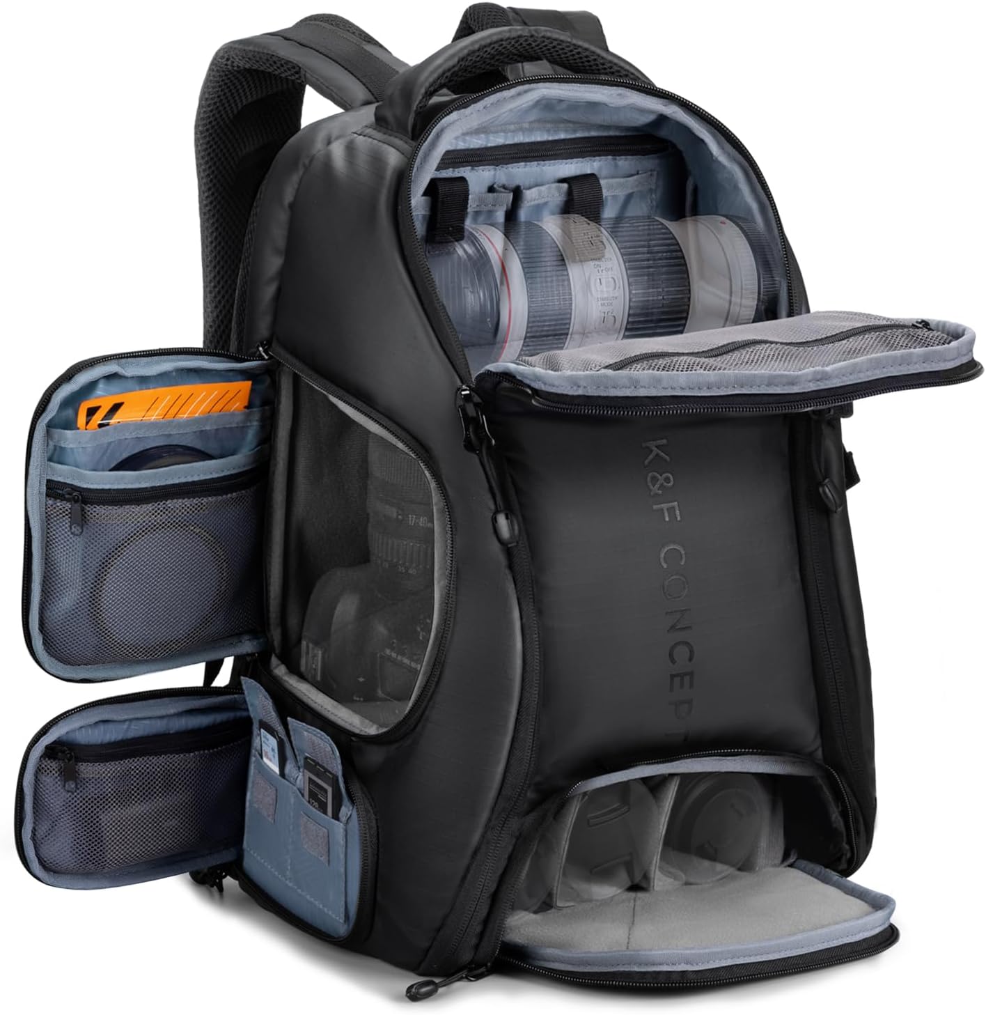 Camera Backpack, 30L Capacity, with Raincover and Laptop Slot - Image 9