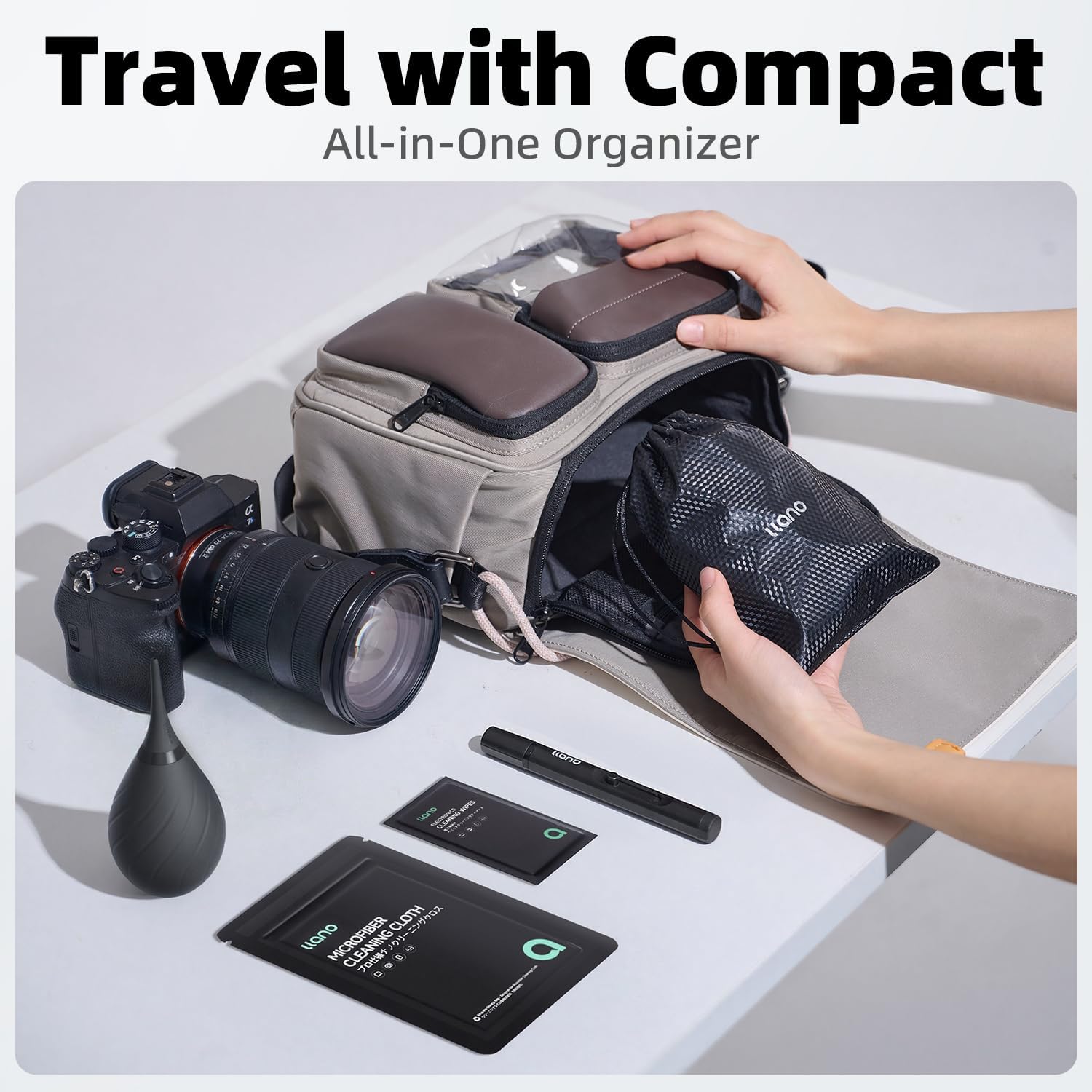 5-in-1 Camera Lens Cleaning Kit with Blower and Wipes - Image 7