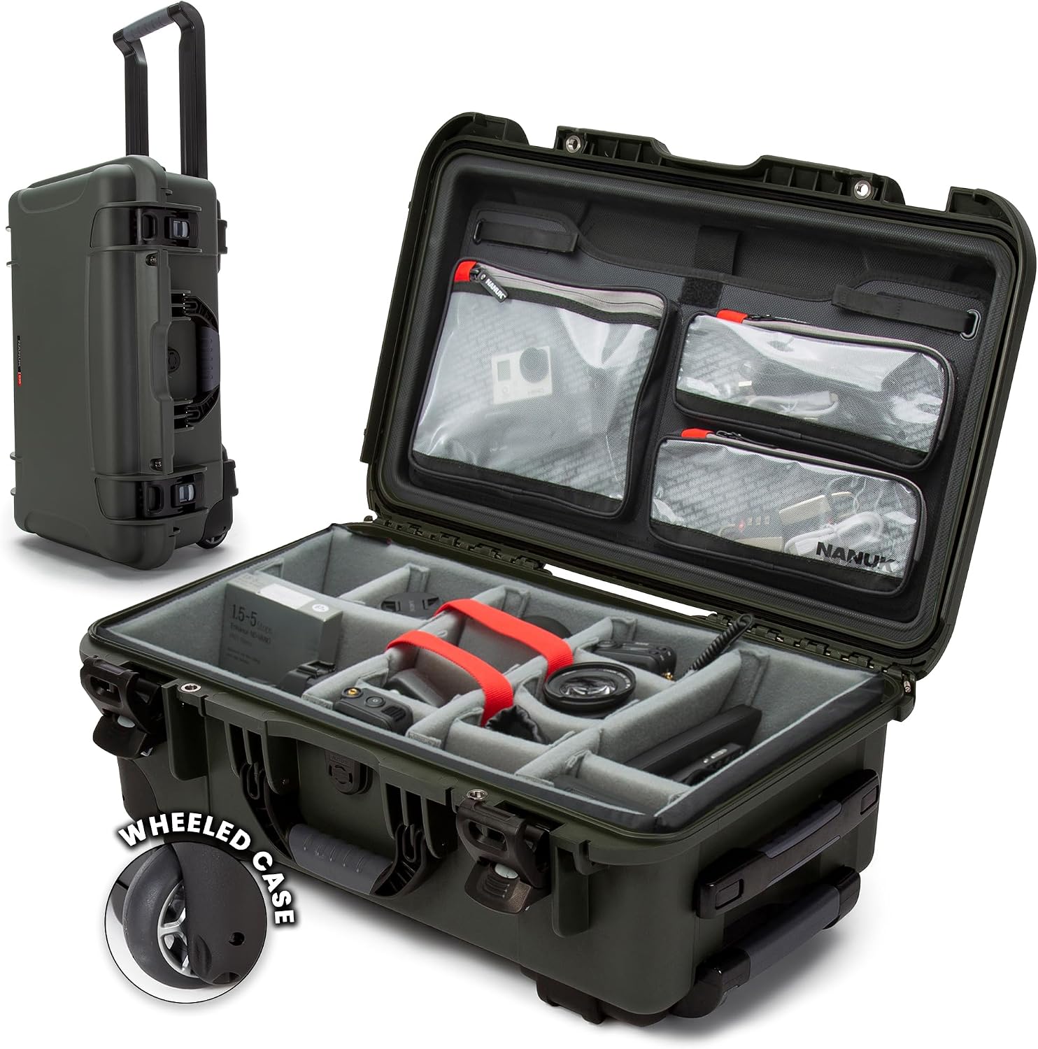 Camera Equipment Hard Case, Wheeled with Padded Dividers - Image 14