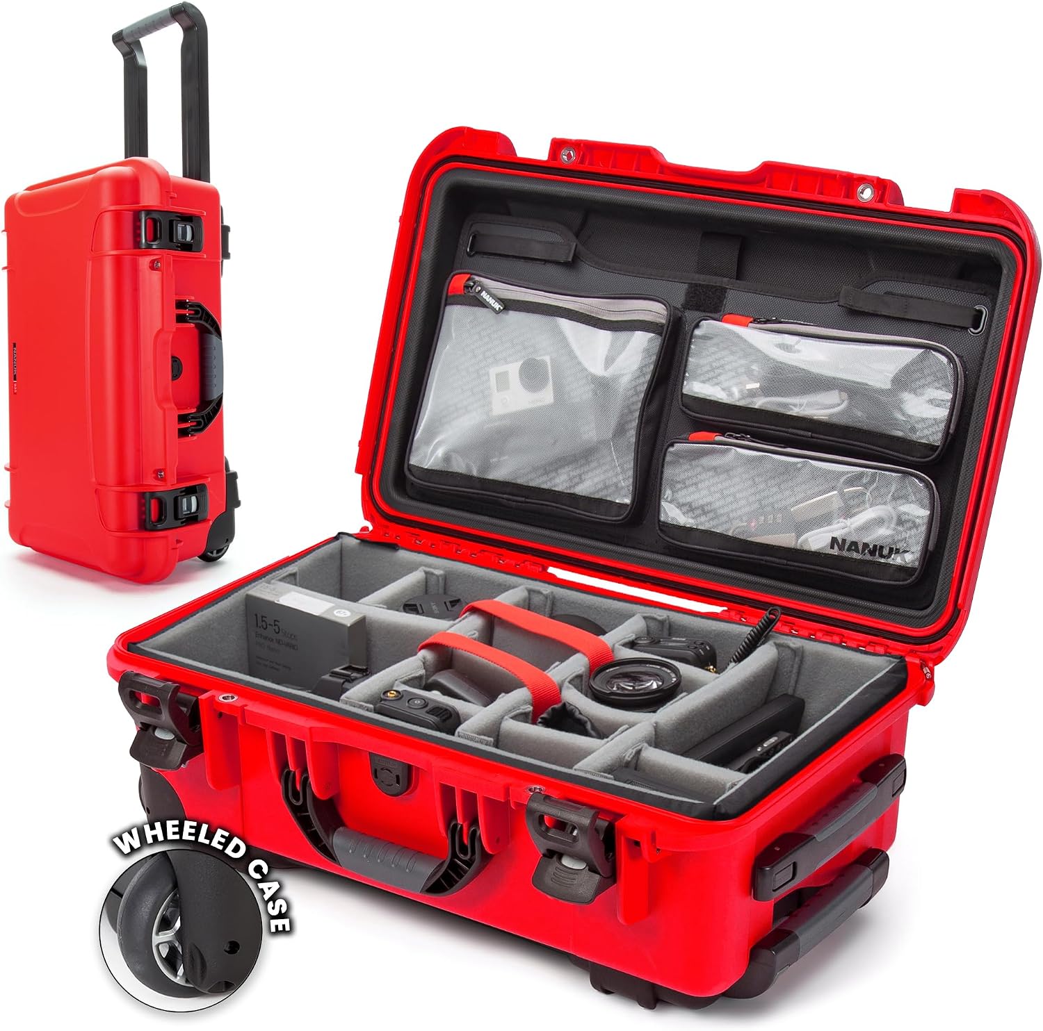 Camera Equipment Hard Case, Wheeled with Padded Dividers - Image 16