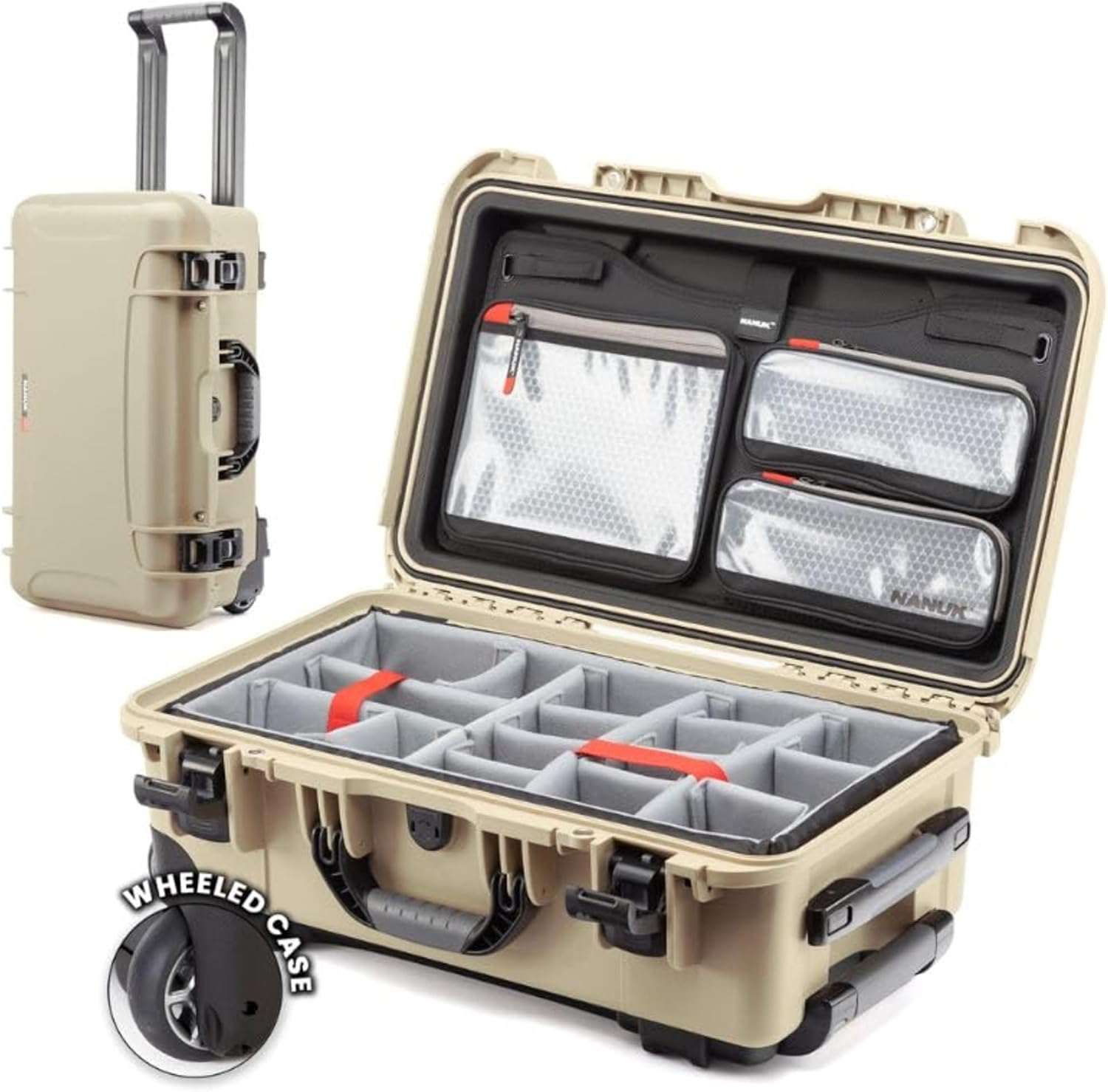 Camera Equipment Hard Case, Wheeled with Padded Dividers - Image 9