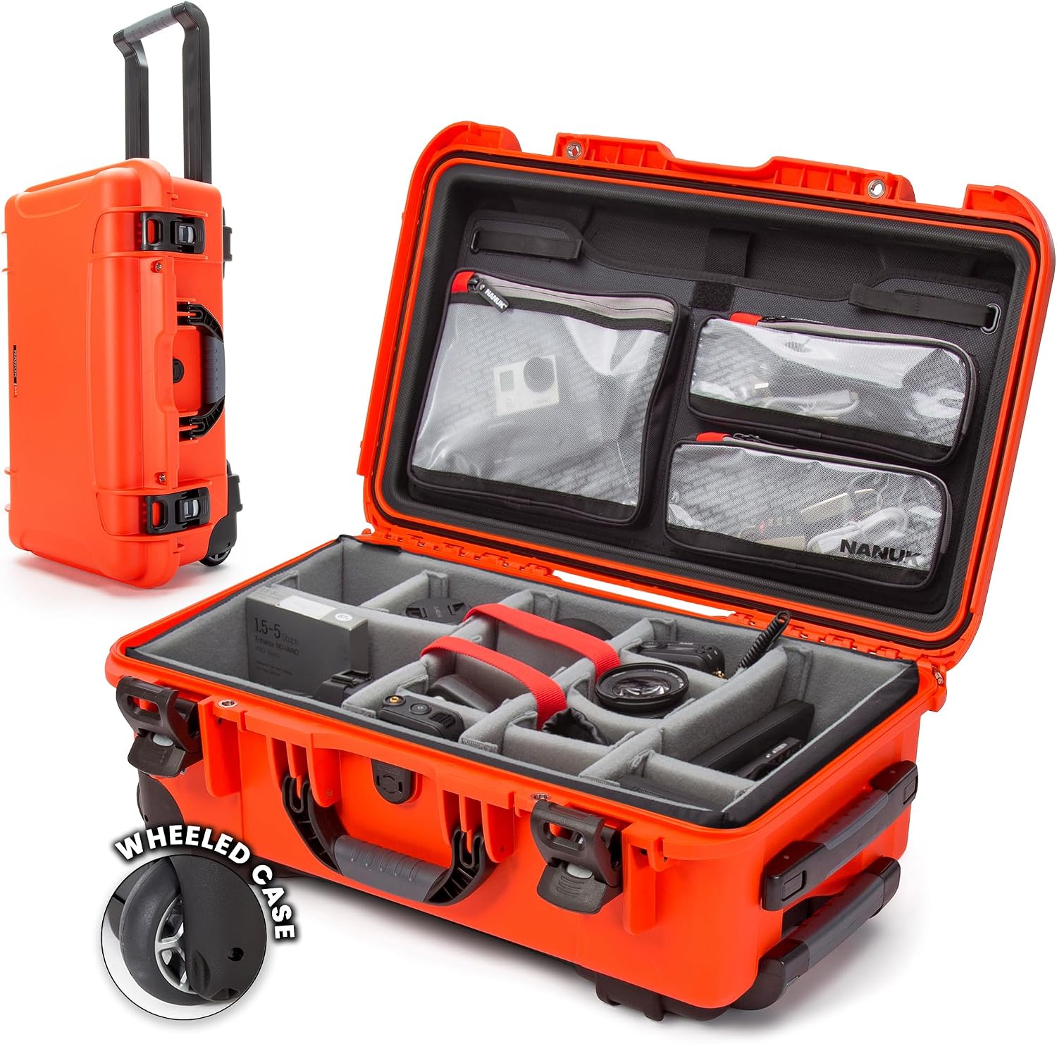 Camera Equipment Hard Case, Wheeled with Padded Dividers - Image 10