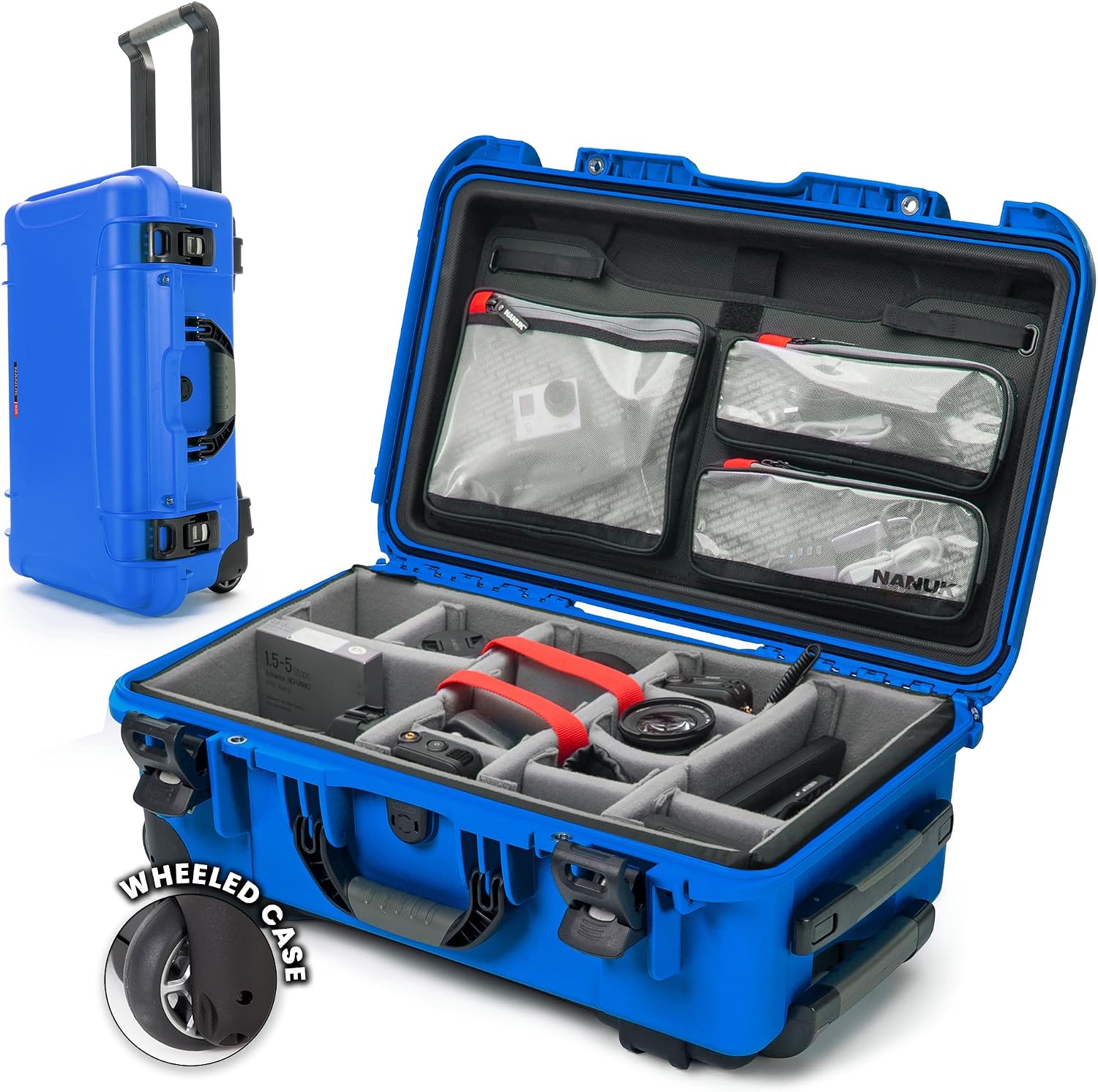 Camera Equipment Hard Case, Wheeled with Padded Dividers - Image 12
