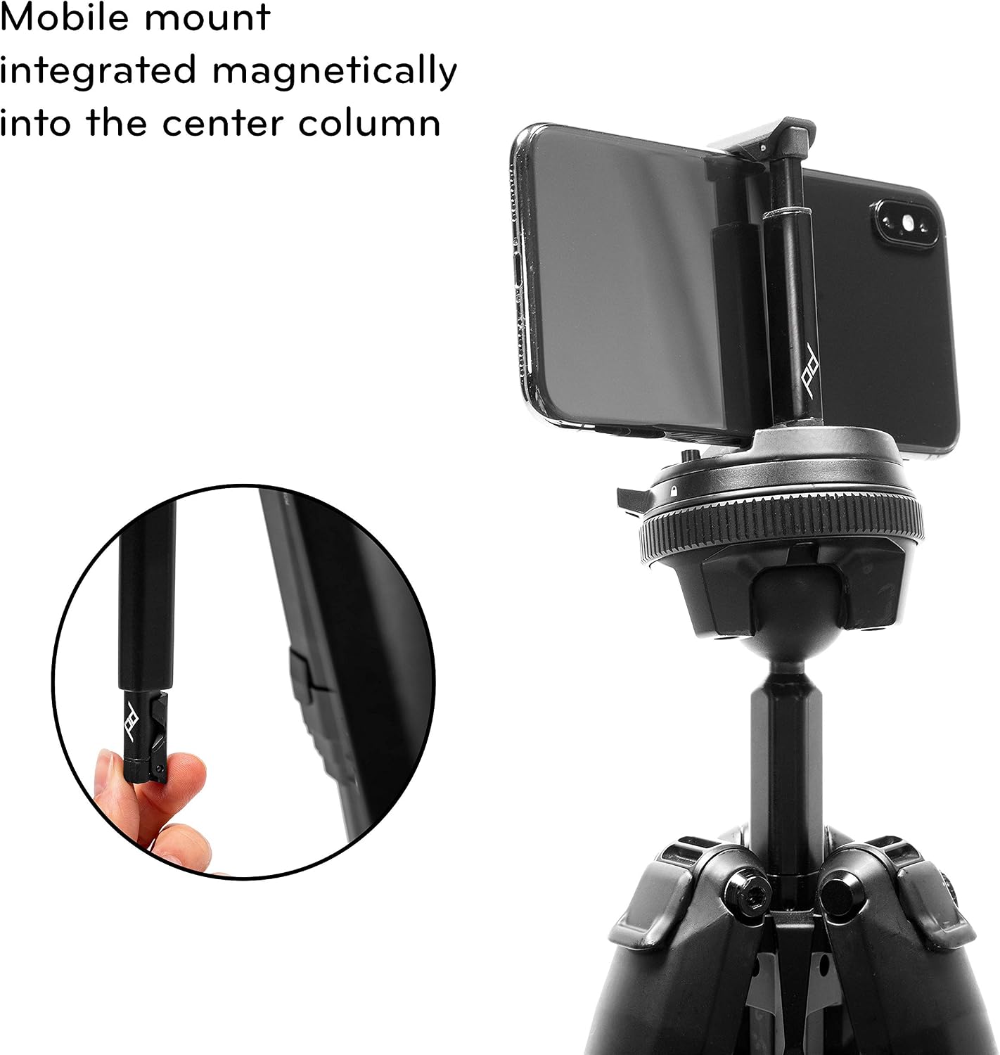 Carbon Fiber Travel Tripod with Ball Head and Phone Mount - Image 8