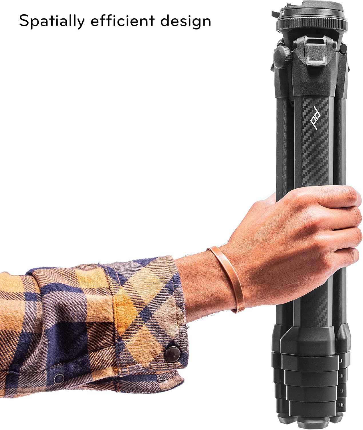 Carbon Fiber Travel Tripod with Ball Head and Phone Mount - Image 9