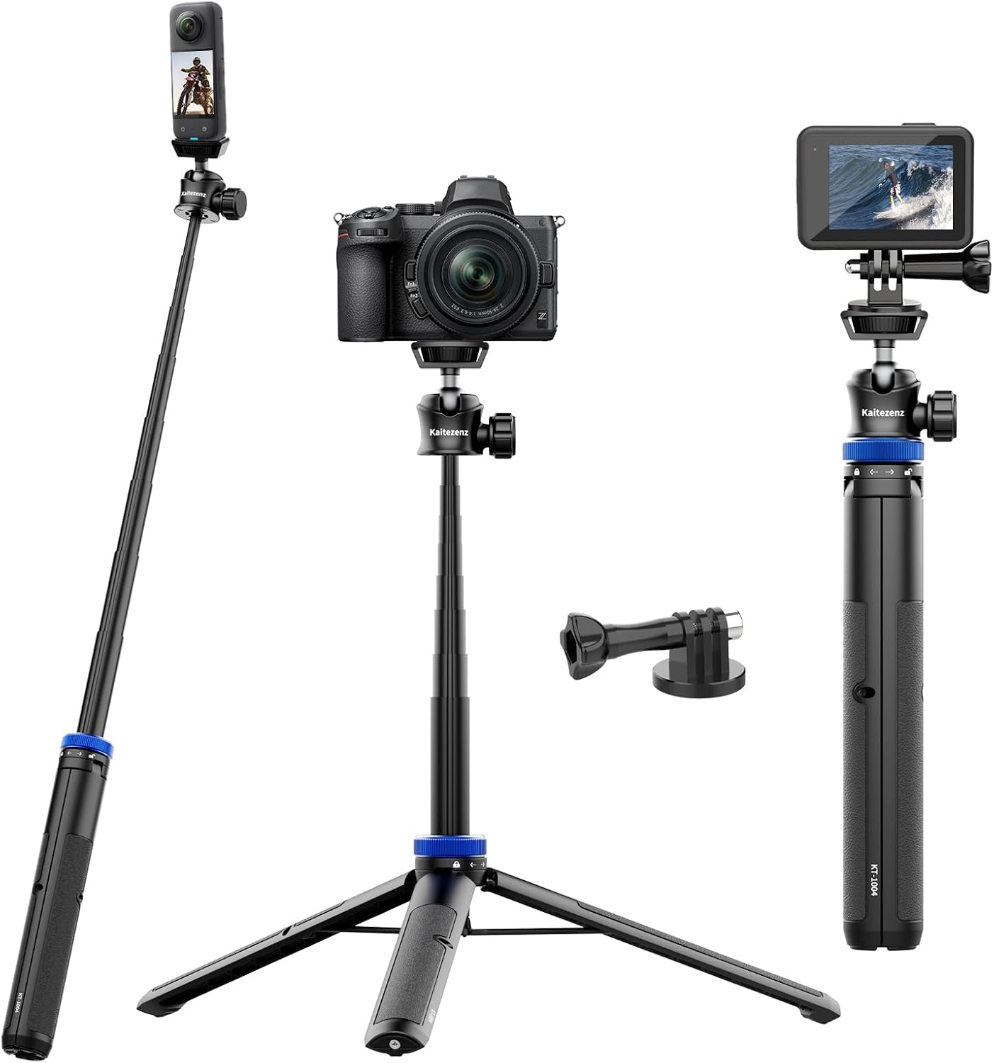 Extendable Camera Selfie Stick Tripod with Ball Head - Image 9