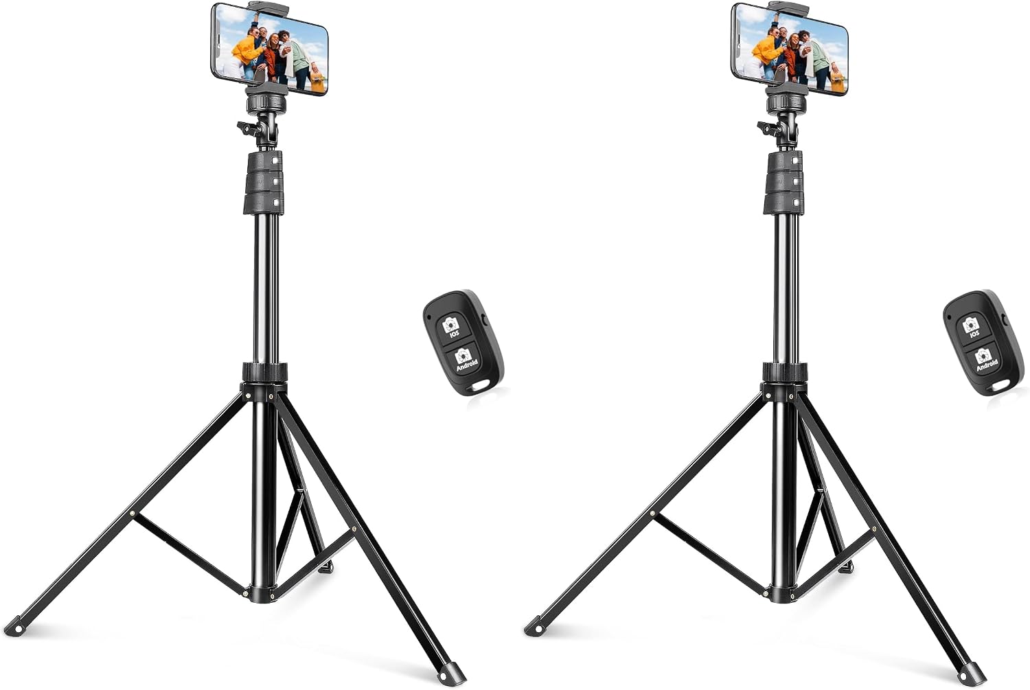 Extendable Phone Tripod with Remote, Black Aluminum - Image 13