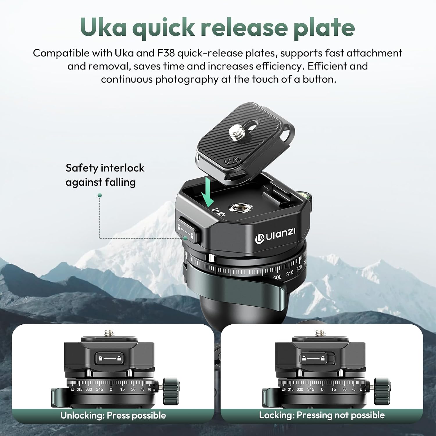 Carbon Fiber Tripod with Dual Pan Head and Carry Bag - Image 7